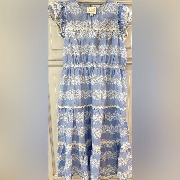 Sail to sable blue midi dress SZ L - Picture 1 of 9